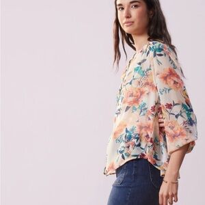 Fig & Flower Floral Women's Blouse